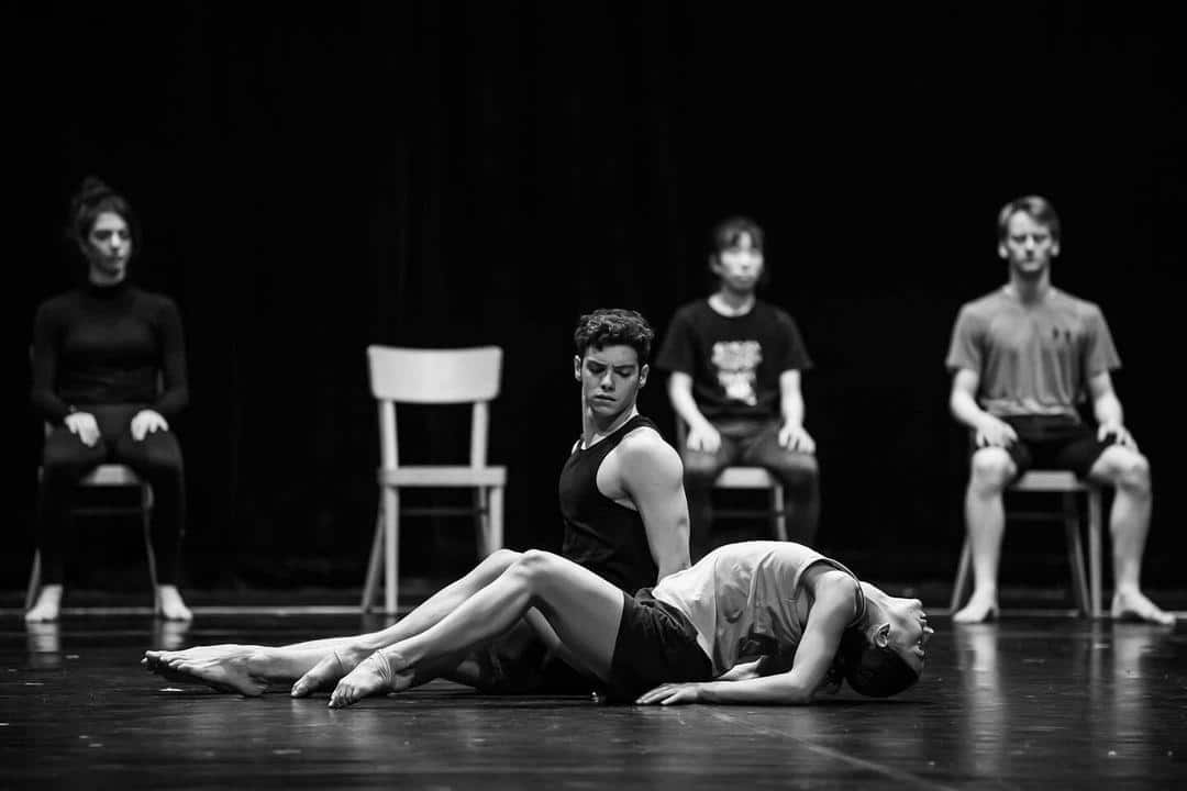 Mario Charlo Sobrino (dancer) dancing contemporary for the National Moravian Silesian Theatre in Ostrava