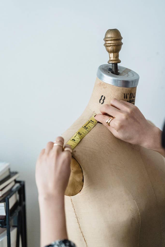 Size measurement for a ballet leotard