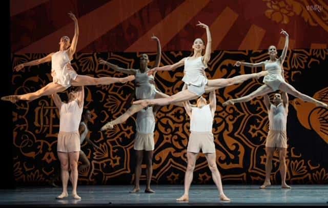 professional dancers on stage performing Don Quixote