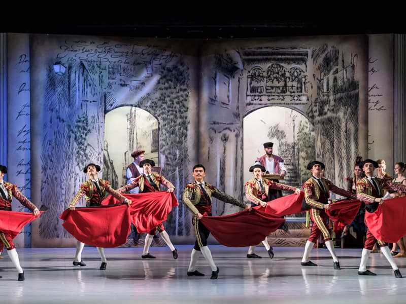 The Spanish town in Don Quixote Ballet