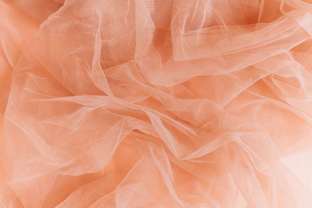 Orange tulle