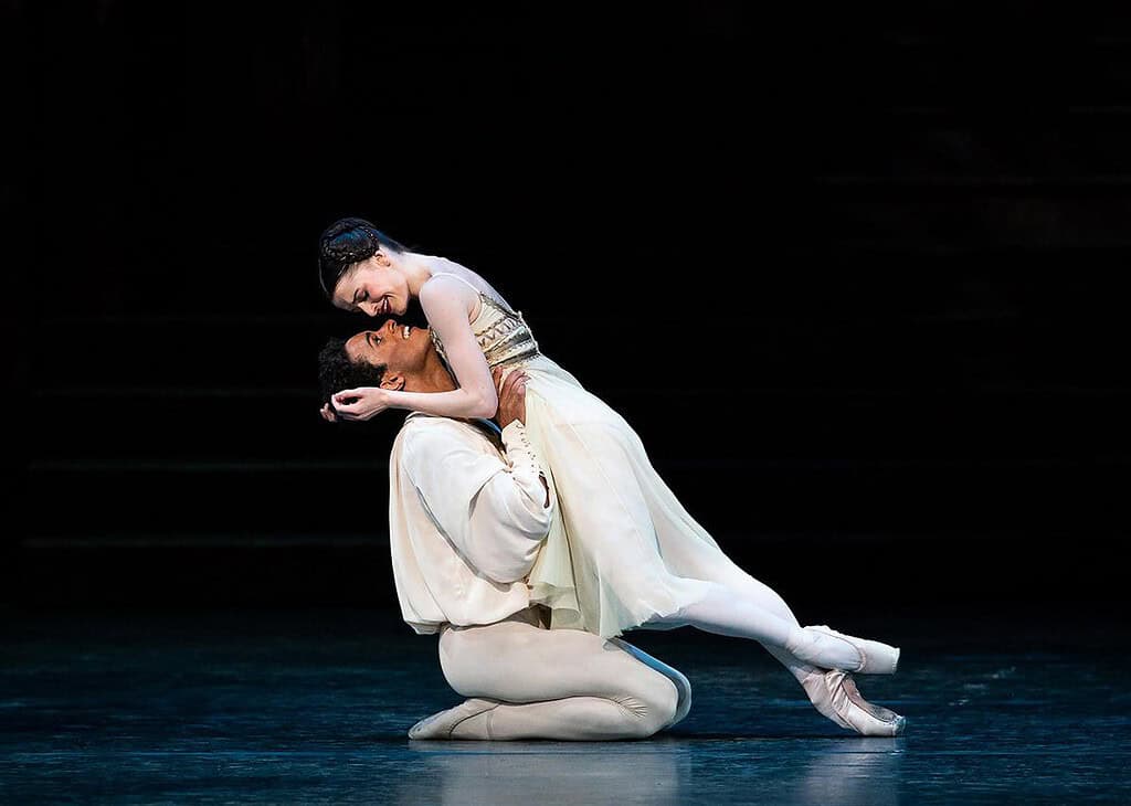 Romeo and Juliet on stage during Romeo and Juliet Ballet Performance