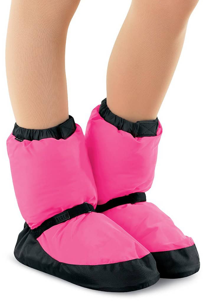 Pink and black dance booties from Dance Wear Solutions