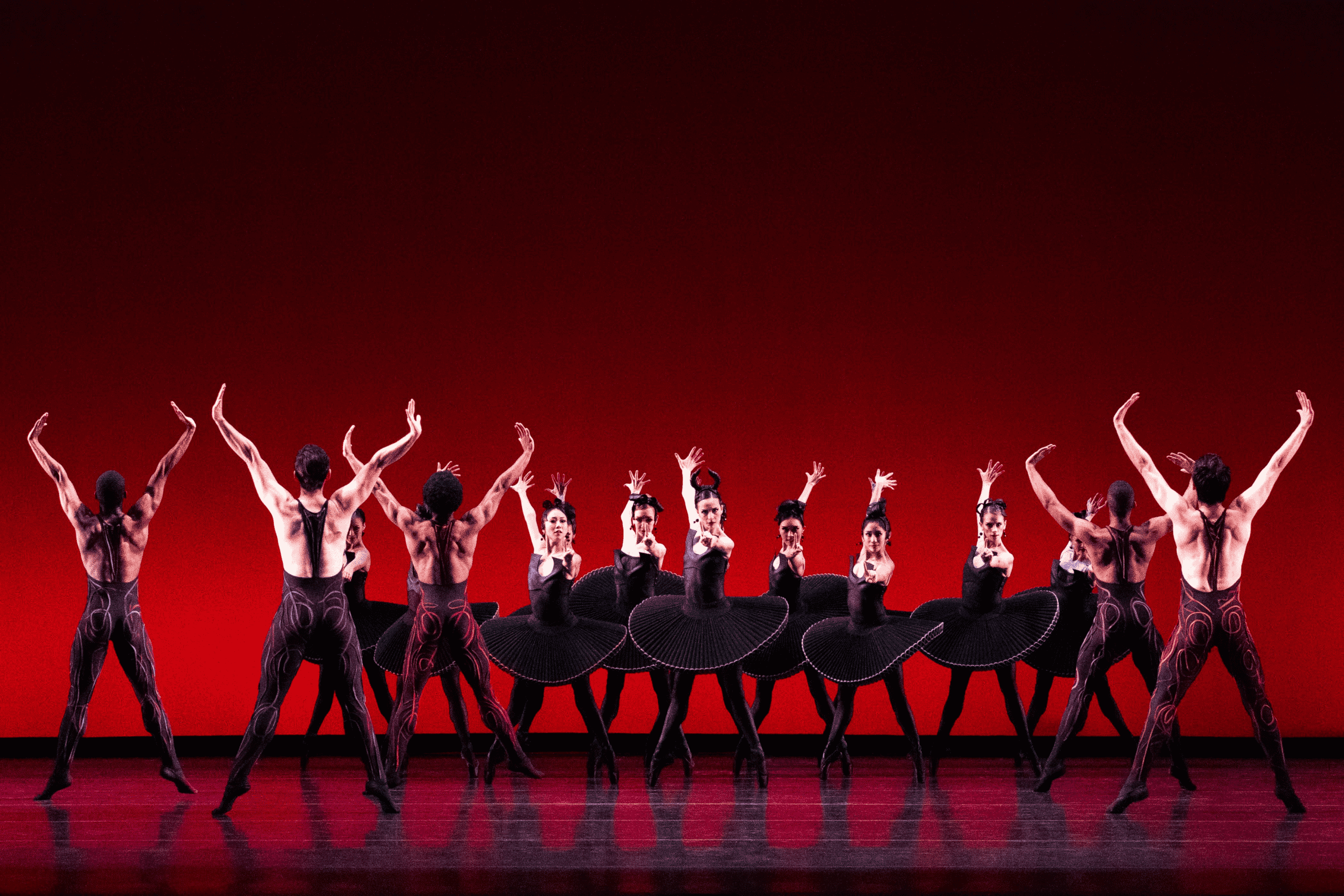 Dancers performing Divergence at the Houston Ballet