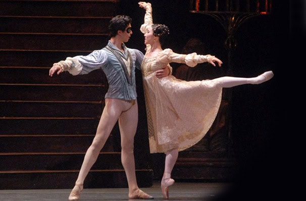 Dancers performing Romeo and Juliet within the American Ballet Theatre