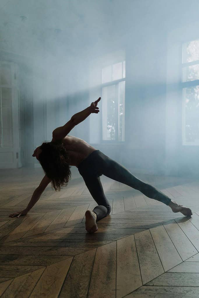 Male dancer in studio