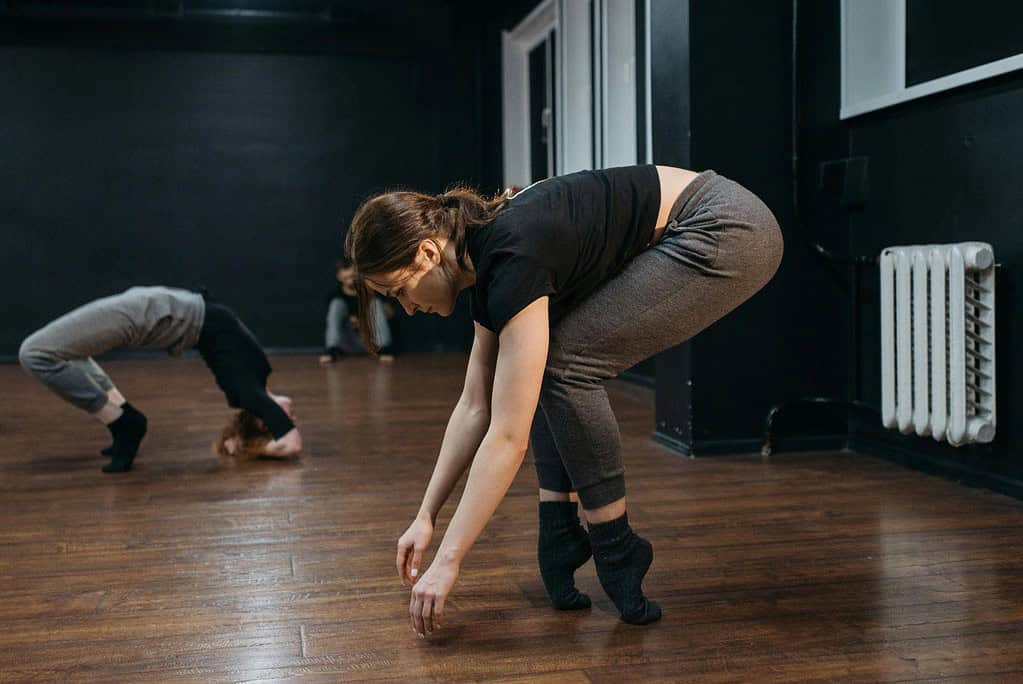 Dancer practising Rehearsal technique